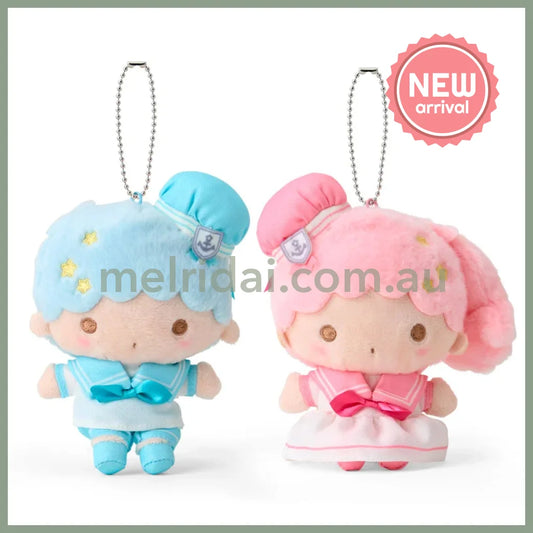 SANRIO | Little Twin Stars Mascot Holder Plush Keychain Bag Charm 15.6 x 19.6 x 7.0cm (Sailor Collar)