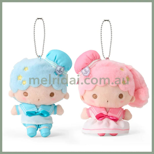 SANRIO | Little Twin Stars Mascot Holder Plush Keychain Bag Charm 15.6 x 19.6 x 7.0cm (Sailor Collar)