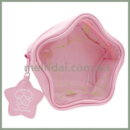 SANRIO | Little Twin Stars Star-Shaped Pouch Display Pouch Pink 155×175×70mm (50th Anniversary)