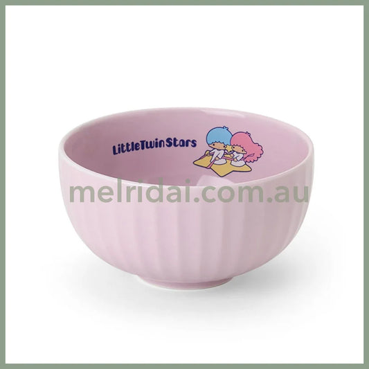 SANRIO | LittleTwinStars Ceramic Bowl Pink 14.1×13×7.1cm (New Life)