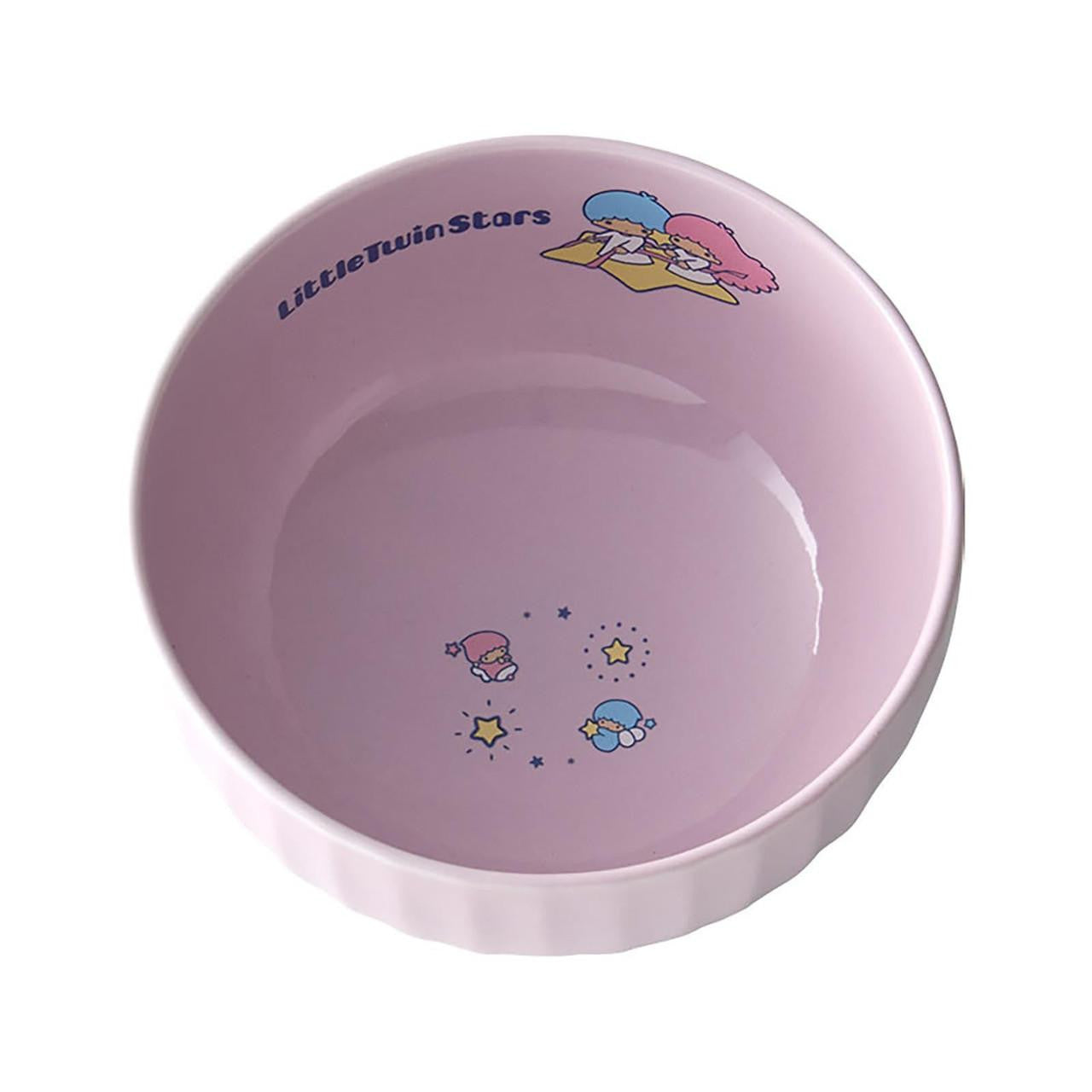 SANRIO | LittleTwinStars Ceramic Bowl Pink 14.1×13×7.1cm (New Life)
