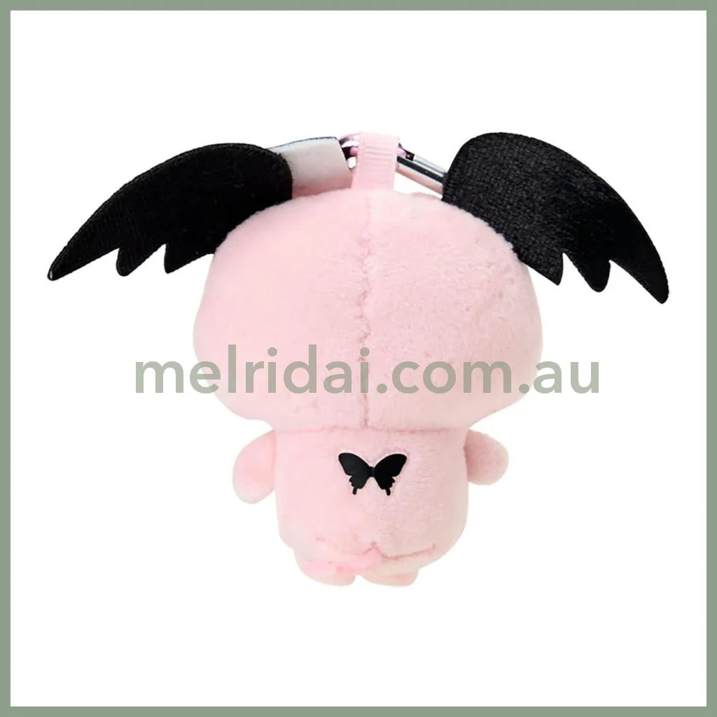 SANRIO | Lloromannic Cherry Plush Mini Mascot Holder with Heart Carabiner Bag Charm 6×4×10cm