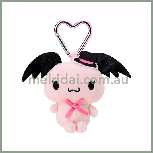 SANRIO | Lloromannic Cherry Plush Mini Mascot Holder with Heart Carabiner Bag Charm 6×4×10cm