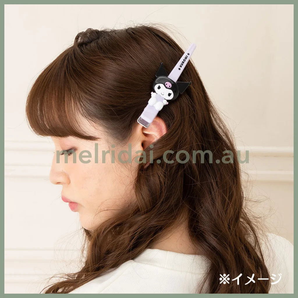 SANRIO | Long Hair Clip 3.2 × 2 × 12.5 cm (Kuromi)