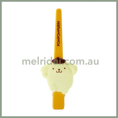 SANRIO | Long Hair Clip 3.2 × 2 × 12.5 cm (Pom Pom Purin)