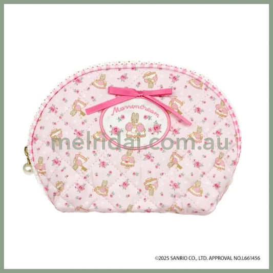SANRIO | Marron Cream Quilted Round Pouch 130x200x60mm (Pink)