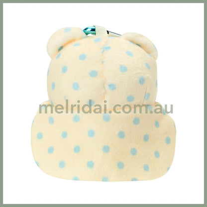 SANRIO | Marumofubiyori Plush Mini Mascot Holder with Heart Carabiner Bag Charm 6×4×10cm