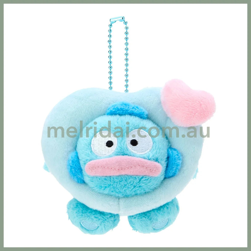 Sanrio | Mascot Holder Keychain 10×7×8Cm (Colorful Heart) 日本三丽鸥 爱心玩偶挂件/包挂/钥匙链（缤纷爱意） 山姆企鹅 Tuxedosam