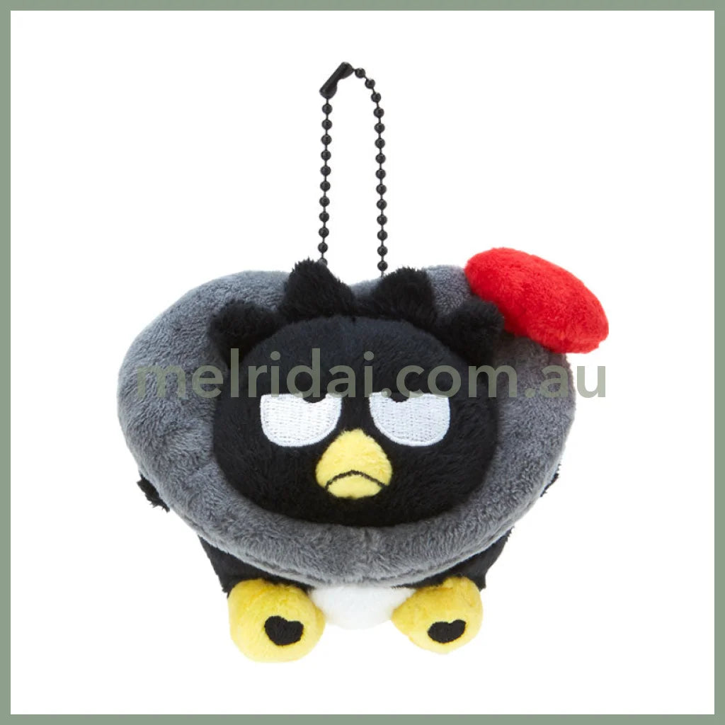 Sanrio | Mascot Holder Keychain 10×7×8Cm (Colorful Heart) 日本三丽鸥 爱心玩偶挂件/包挂/钥匙链（缤纷爱意） 酷企鹅 Badtz-Maru