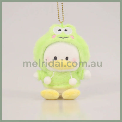 Sanrio | Mascot Holder Keychain (Friend’s Hoodie) Approx.10Cm 日本三丽鸥 毛绒挂件/包挂/钥匙链 (卫衣帽衫系列) 贝壳鸭 Pekkle