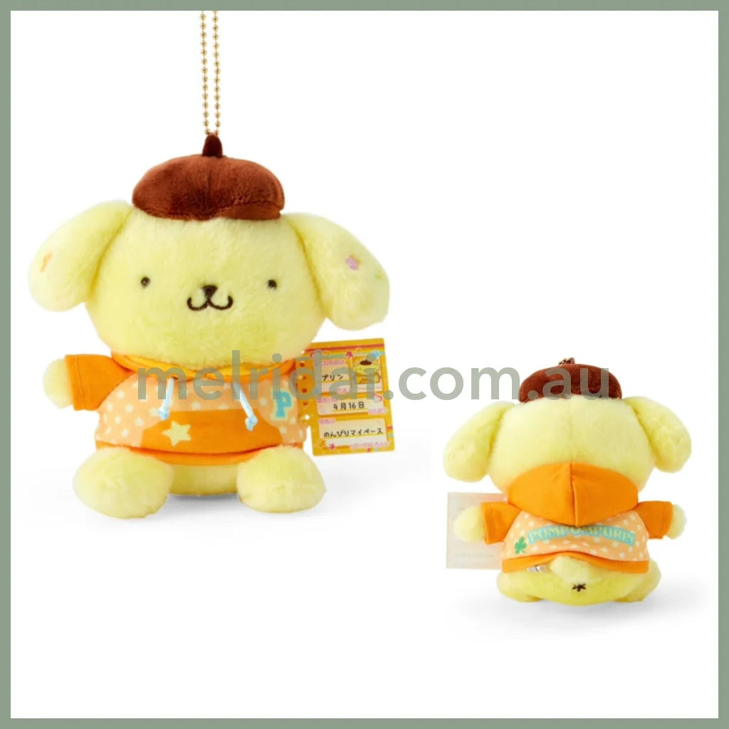Sanrio | Mascot Holder Plush Keychain 12×7.5×16Cm (Nostalgic Profile Book) 布丁狗Pom Pom Purin
