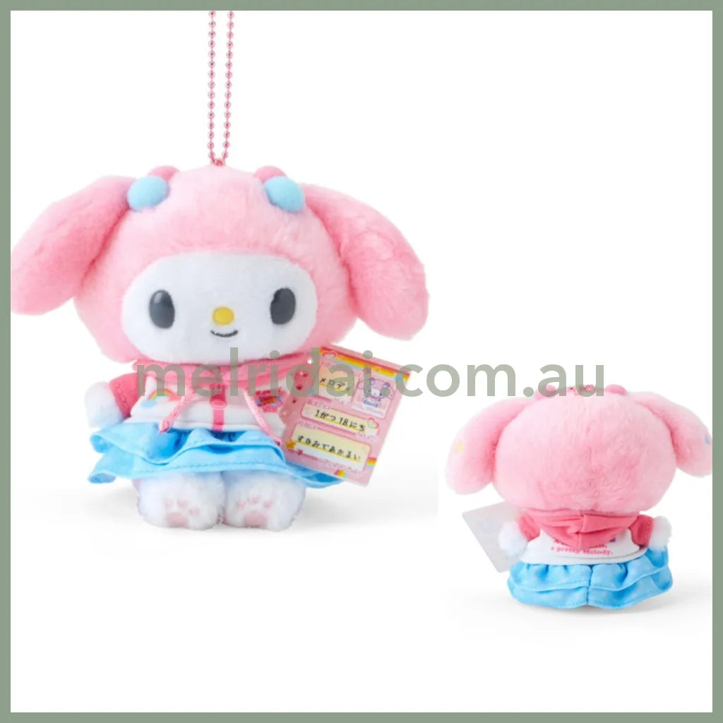 Sanrio | Mascot Holder Plush Keychain 12×7.5×16Cm (Nostalgic Profile Book) 美乐蒂My Melody