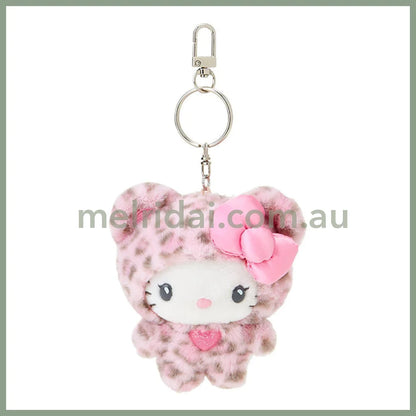 Sanrio | Mascot Holder Plush Keychain 8×5×14Cm (Gal Kuma) 凯蒂猫Hello Kitty-Pink