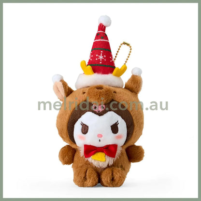 Sanrio | Mascot Holder Plush Keychain Kuromi 21.1 X 10.5 7.6Cm (Christmas 2024)