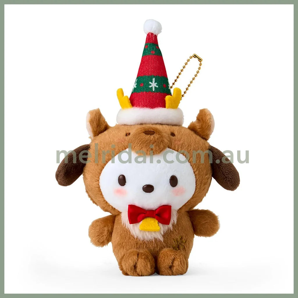 Sanrio | Mascot Holder Plush Keychain Pochacco 19.3 X 13.3 8.7Cm (Christmas 2024)