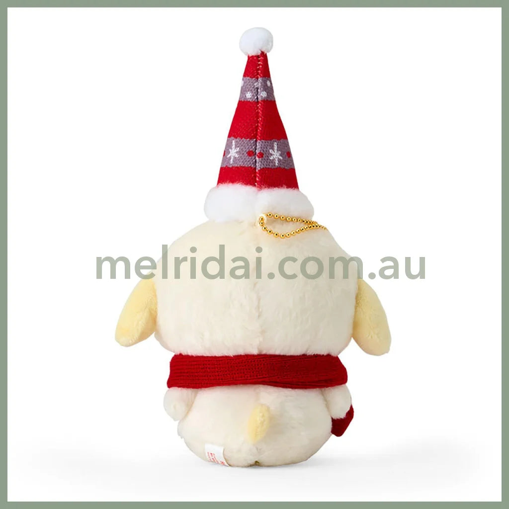 Sanrio | Mascot Holder Plush Keychain Pompompurin 19.2 X 15.0 7.7Cm (Christmas 2024)