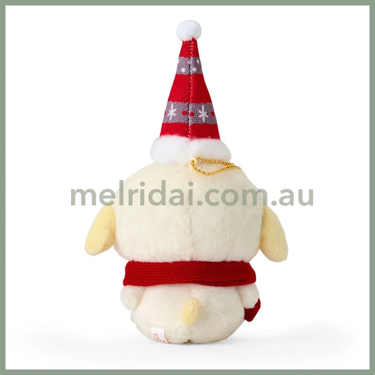 Sanrio | Mascot Holder Plush Keychain Pompompurin 19.2 X 15.0 7.7Cm (Christmas 2024)