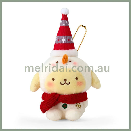 Sanrio | Mascot Holder Plush Keychain Pompompurin 19.2 X 15.0 7.7Cm (Christmas 2024)