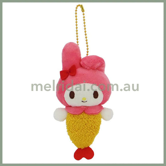 Sanrio | Mascot Holder Plush Keychain Shrimp H14 X W7 D4Cm (My Melody)