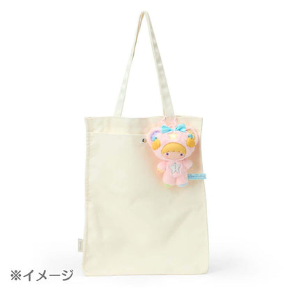 SANRIO | Little Twin Stars Lala Fine Face Puff Bear Costume Mascot Holder Bag Charm Keychain 130×80×160mm (Starry Sky