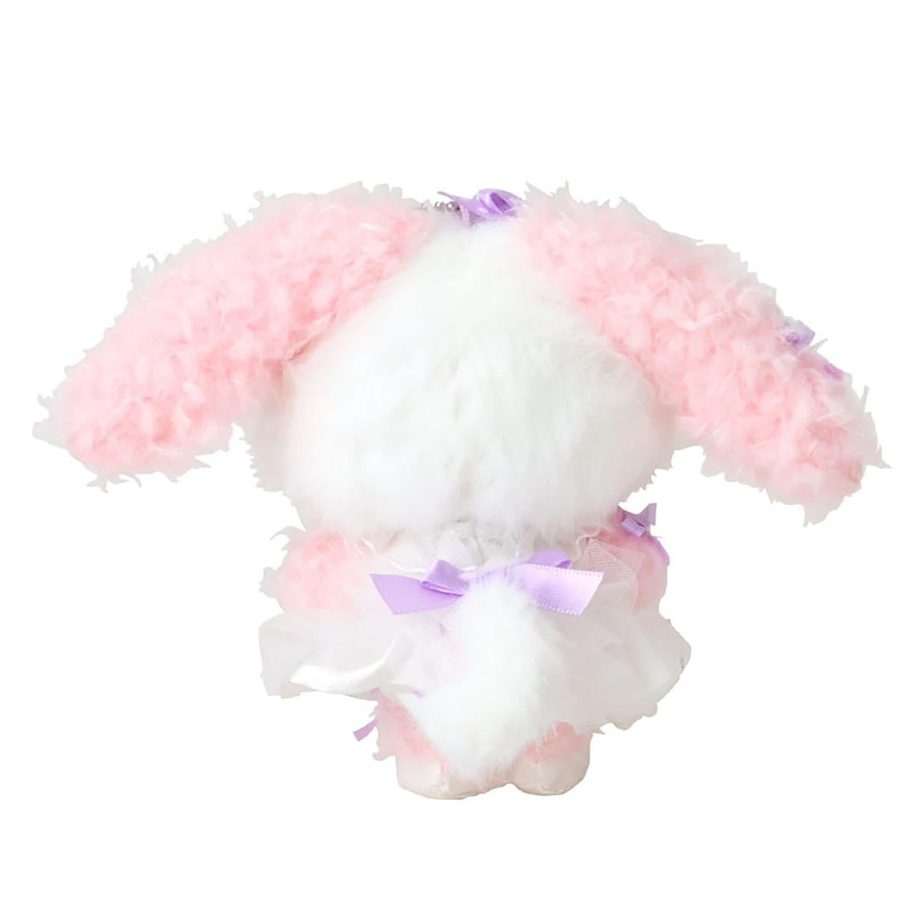 【Limite 1/customer】SANRIO | Bonbonribbon Mascot Holder Plush Keychain 15.4 x 12.2 x 6.8cm (White Cat Ballerina)