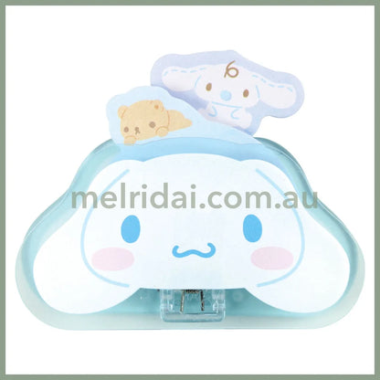 SANRIO | Memo Clip Stand & Memo Pad Peek-A-Boo Paper Clip H60×W70×D20mm (Cinnamoroll)