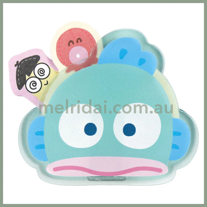 SANRIO | Memo Clip Stand & Memo Pad Peek-A-Boo Paper Clip H60×W70×D20mm (Hangyodon)