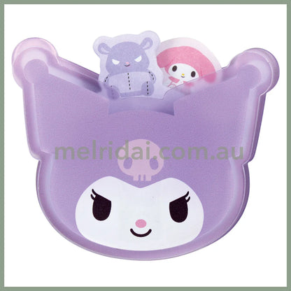 SANRIO | Memo Clip Stand & Memo Pad Peek-A-Boo Paper Clip H60×W70×D20mm (Kuromi)
