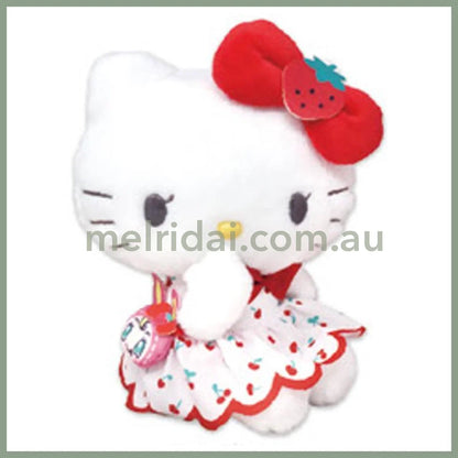 Sanrio × Mezzo Piano | Hello Kitty Berrier-chan Cherry Dress Plush Toy Plush Doll 220mm (Sitting)