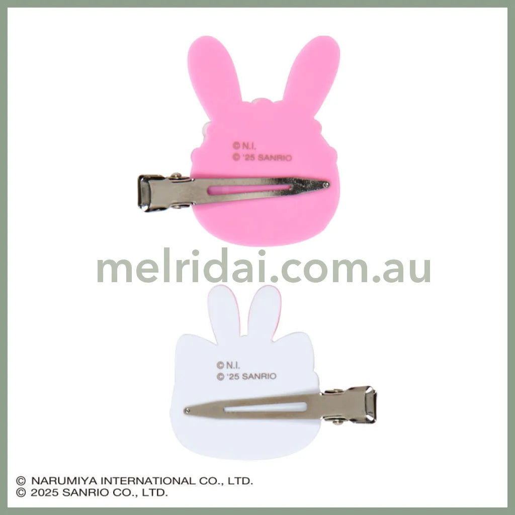 Sanrio × Mezzo Piano | Hello Kitty Hair Clip Set 45×10×50mm (Pink Rabbit)