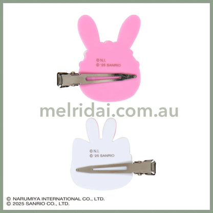 Sanrio × Mezzo Piano | Hello Kitty Hair Clip Set 45×10×50mm (Pink Rabbit)