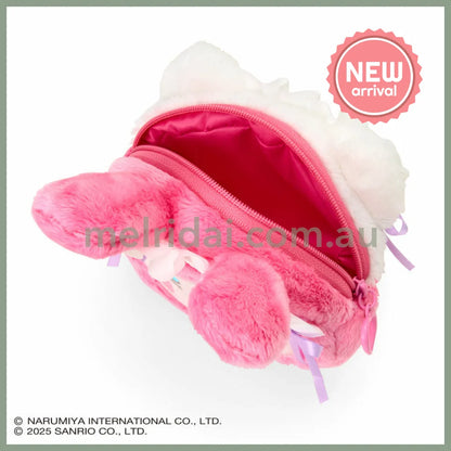 Sanrio × Mezzo Piano | Hello Kitty Reversible Face-shaped Pouch 130×50×100mm (Pink)