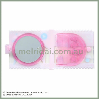 Sanrio × Mezzo Piano | Mirror And Comb Set With Case 90x10x85mm