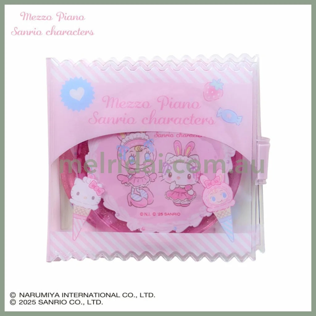 Sanrio × Mezzo Piano | Mirror And Comb Set With Case 90x10x85mm