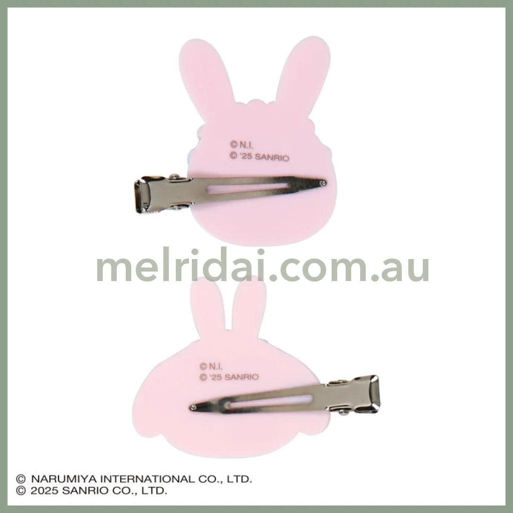 Sanrio × Mezzo Piano | My Melody Hair Clip Set 45×10×50mm (Pink Rabbit)