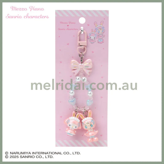 Sanrio × Mezzo Piano | My Melody Phone Holder Keychain with Key Ring Charm 20×15×40mm (Pink)