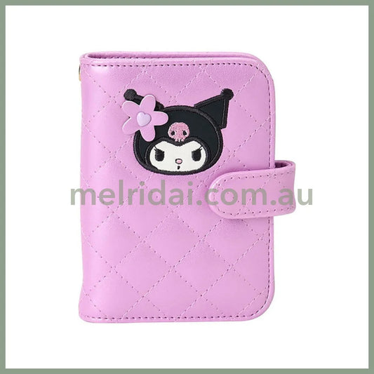 SANRIO | Mini Quilt Card Case Card File 8.5×2×11.5cm (Kuromi)