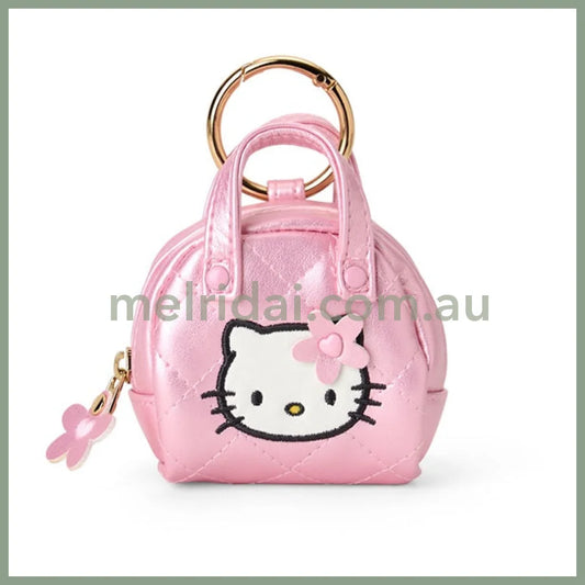 SANRIO | Mini Quilt Mini Pouch Keychain 7×10.7×3cm (Hello Kitty)