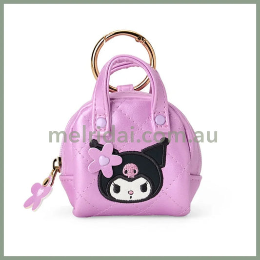 SANRIO | Mini Quilt Mini Pouch Keychain 7×10.7×3cm (Kuromi)