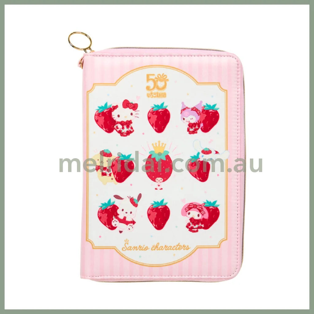 SANRIO | Multi Case 25.4 x 19.3 x 3.4cm (Strawberry News 50th Anniversary)