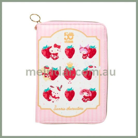 SANRIO | Multi Case 25.4 x 19.3 x 3.4cm (Strawberry News 50th Anniversary)