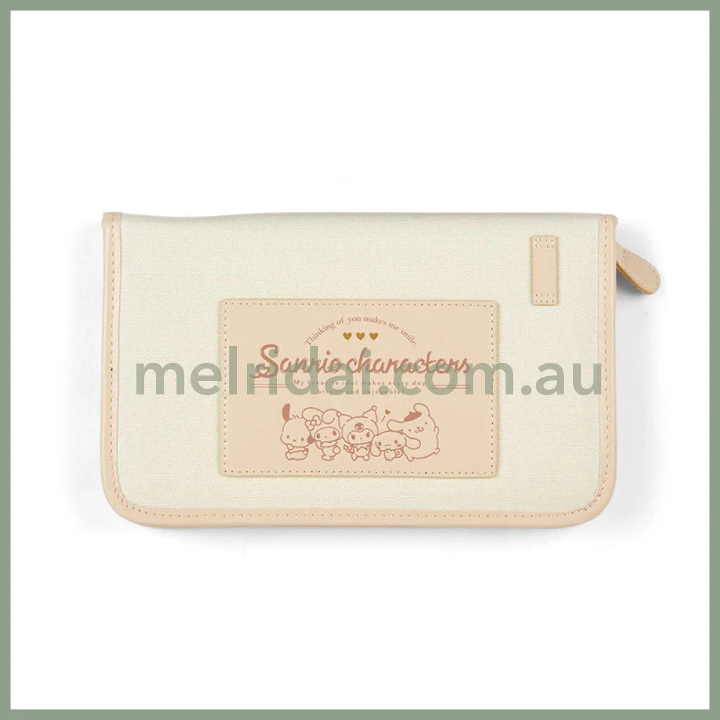 Sanrio | Multi Pouch (Enjoy Idol) 23×2.5×14Cm // Pu Beige