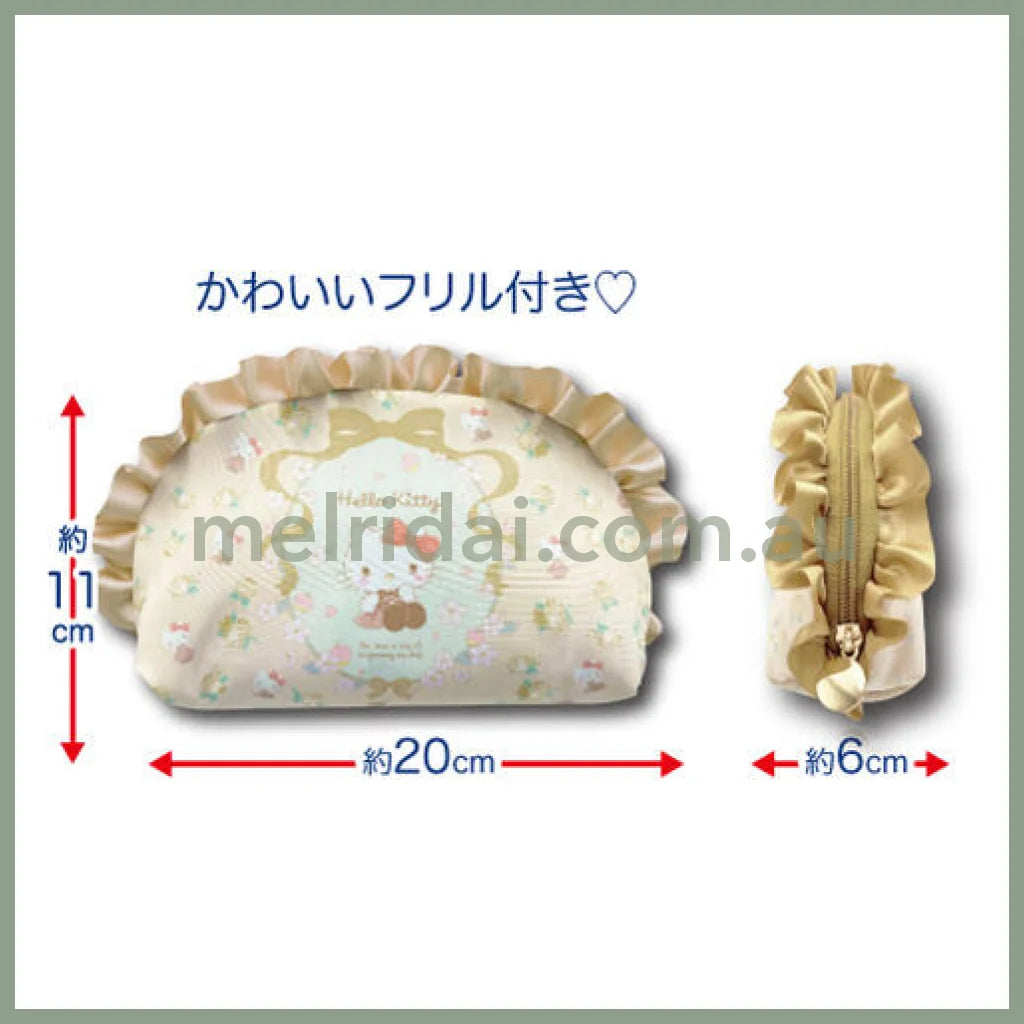 Sanrio | Multi Pouch Ｈ11×Ｗ20×Ｄ6Cm 日本三丽鸥 花边多用收纳包/手拿包/化妆包