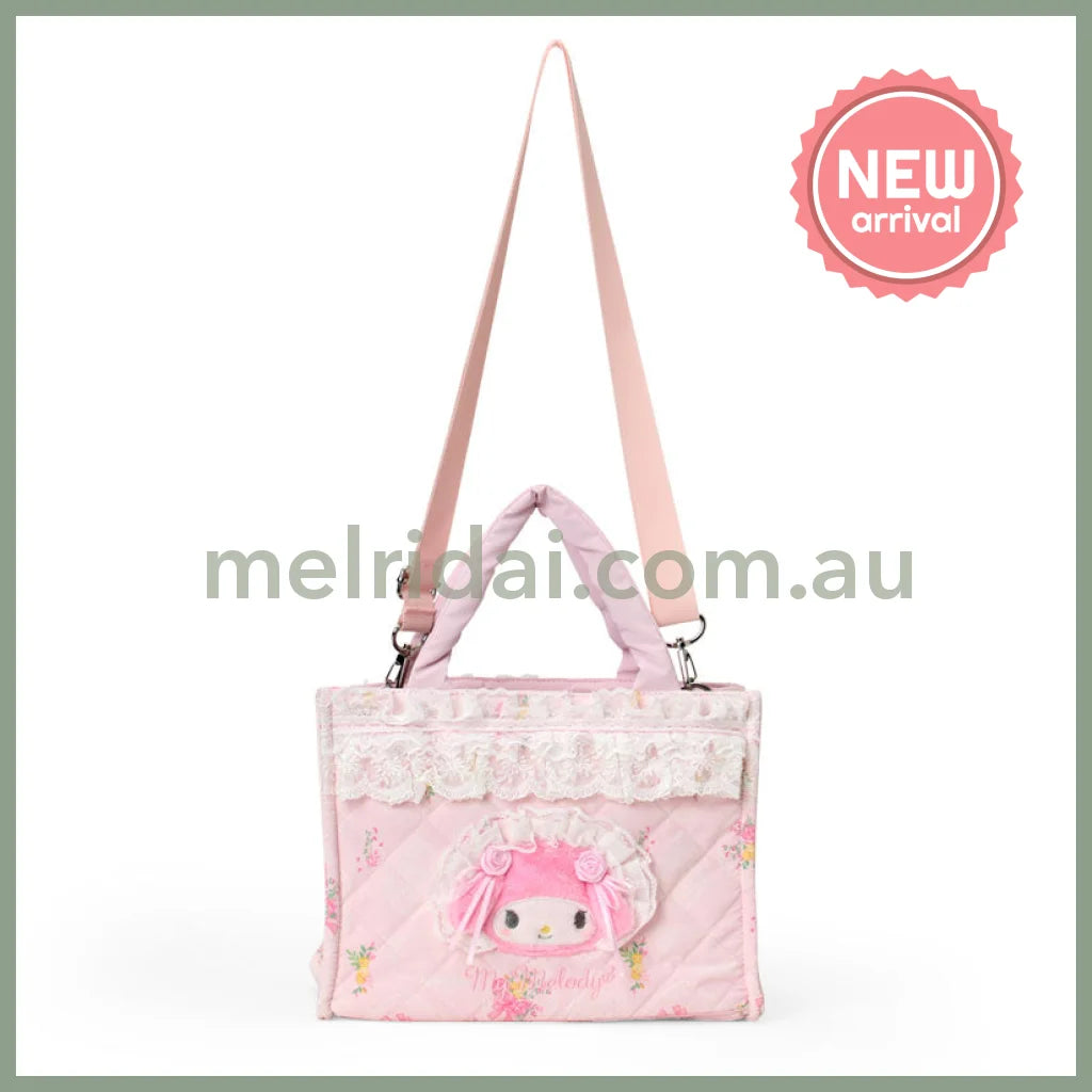 SANRIO | My Melody 2 Way Tote Bag 230×110×175mm (White Frill Design)