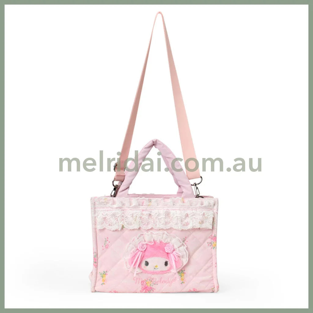 SANRIO | My Melody 2 Way Tote Bag 230×110×175mm (White Frill Design)