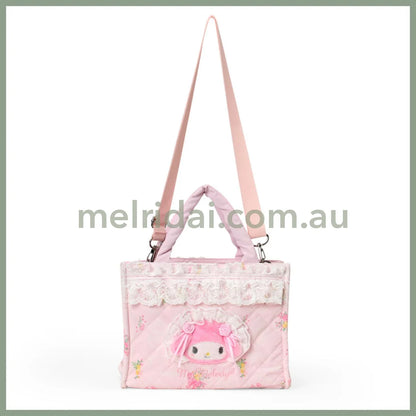 SANRIO | My Melody 2 Way Tote Bag 230×110×175mm (White Frill Design)