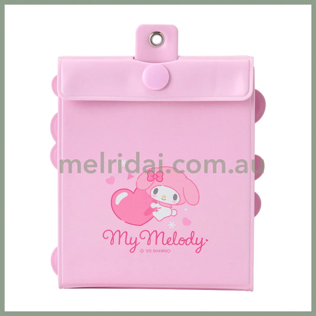 SANRIO | My Melody Accordion Card Holder Keychain 10×1.3×10.8cm (Enjoy Idol - 8 pockets can store up to 16 cards)