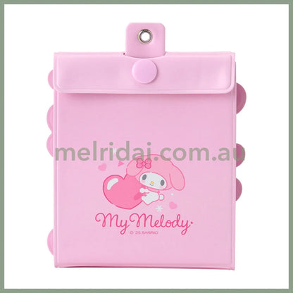 SANRIO | My Melody Accordion Card Holder Keychain 10×1.3×10.8cm (Enjoy Idol - 8 pockets can store up to 16 cards)
