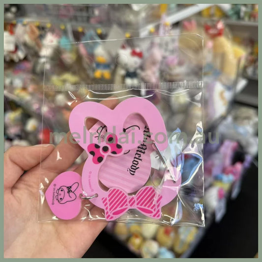 SANRIO | My Melody Acrylic Carabiner H76×W76×D7mm (My Melody 50th Anniversary & Kuromi 20th Anniversary/Black Pink