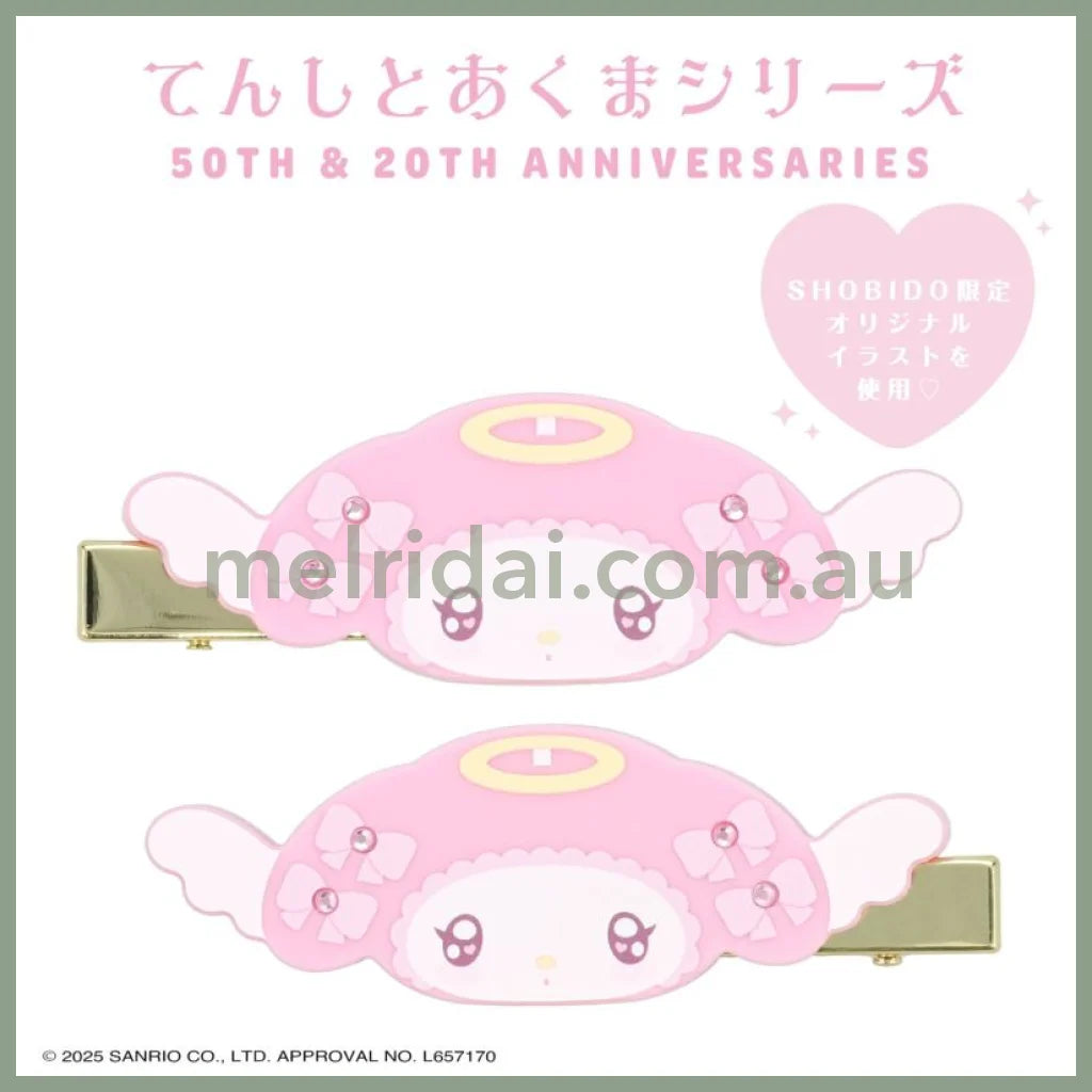 SANRIO | My Melody Acrylic Hair Clip 40×70ｍm (Angel and Little Devil)